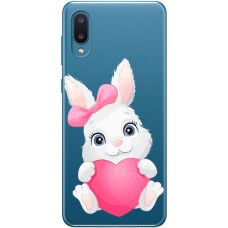 Чохол для Samsung A02 (A022) MixCase день закоханих заєць із серцем