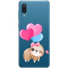 Чохол для Samsung A02 (A022) MixCase день закоханих лінивець з шаприками