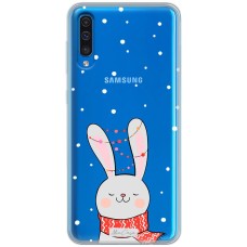 Чохол для Samsung Galaxy A50 / A50S / A30S MixCase новий рік заєць у шалику