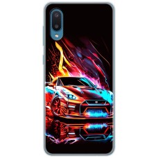 Чохол для Samsung Galaxy A02 (A022) MixCase машини червона в полум'ї
