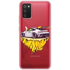 Чохол для Samsung Galaxy A02s (A025) MixCase машини white car