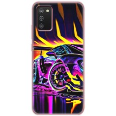Чохол для Samsung Galaxy A02s (A025) MixCase машини в полум'ї