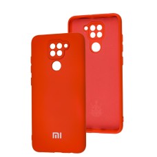 Чохол для Xiaomi Redmi Note 9 Silicone Full camera червоний