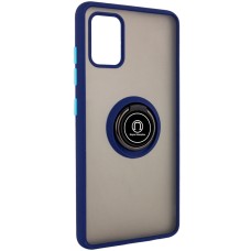 Чохол для Samsung Galaxy A51 (A515) LikGus Edging Ring синій