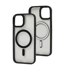 Чохол для iPhone 15 Berlia Color Metal MagSafe black