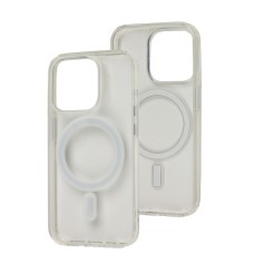 Чохол для iPhone 15 Pro Berlia crystal IC MagSafe прозорий
