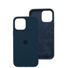 Чохол для iPhone 13 Pro Max Square Full silicone синій / abyss blue