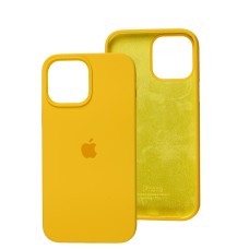 Чохол для iPhone 13 Pro Max Square Full silicone жовтий / yellow