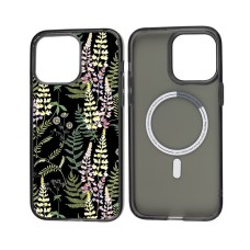 Чохол для iPhone 14 Pro MixCase MagSafe квіти лісові