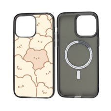 Чохол для iPhone 14 Pro MixCase MagSafe мультяшні мімішки