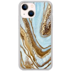 Чохол для iPhone 13 mini MixCase мармур світло-бірюзовий I