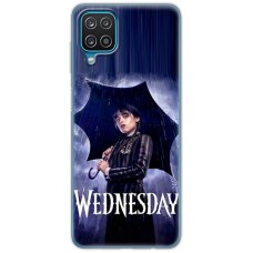 Чохол для Samsung Galaxy A12 / M12 Mixcase Венздей під парасолькою