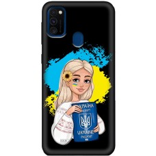 Чохол для Samsung Galaxy M21 / M30s MixCase патріотичні паспорт українки