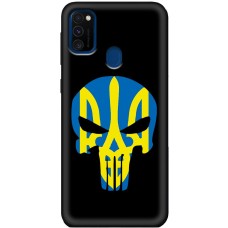 Чохол для Samsung Galaxy M21 / M30s MixCase патріотичні жовто-блакитний череп