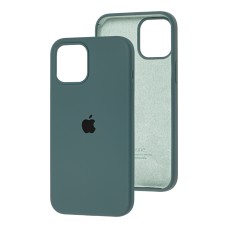 Чохол для iPhone 12 mini Silicone Full зелений / pine green