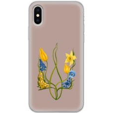 Чохол для iPhone Xs Max MixCase патріотичні квіти у формі герба