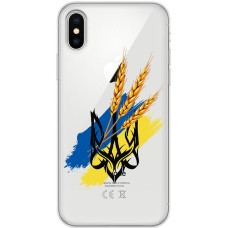 Чохол для iPhone Xs Max MixCase патріотичні герб із колосками