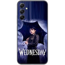 Чохол для Samsung Galaxy A24 (A245) Mixcase Венздей під парасолькою