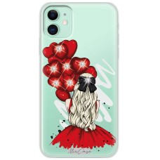 Чохол для iPhone 11 Mixcase зі стразами дизайн 18