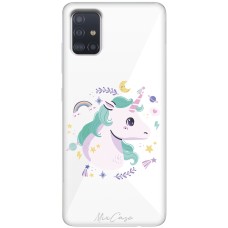 Чохол для Samsung Galaxy A51 (A515) Mixcase веселий єдиноріг
