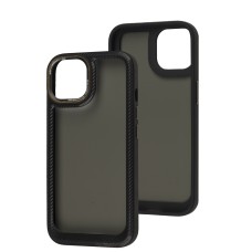 Чохол для iPhine 15 Carbon style black