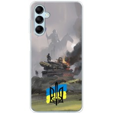 Чохол для Samsung Galaxy M14 (M146) MixCase патріотичні танк у вогні
