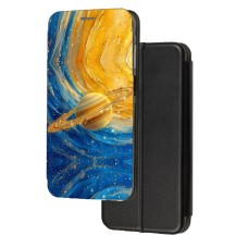 Чохол-книжка патріотична Samsung Galaxy A72 жовто-блакитний космос
