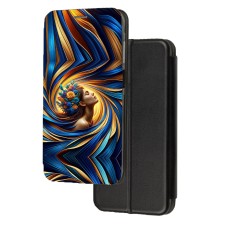 Чохол-книжка патріотична Samsung Galaxy A72 дівчина в патріотичних кольор