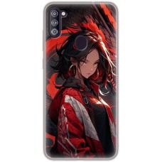Чохол з аніме для Samsung Galaxy A11 / M11 Mixcase дівчина в червоному