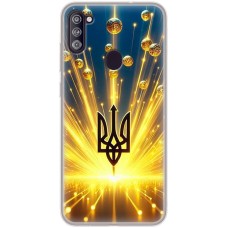 Чохол для Samsung Galaxy A11 / M11 MixCase патріотичні Тризуб у золоті