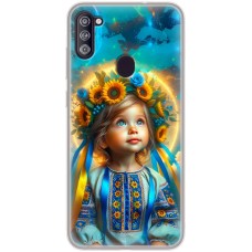 Чохол для Samsung Galaxy A11 / M11 MixCase патріотичні маленька україночка