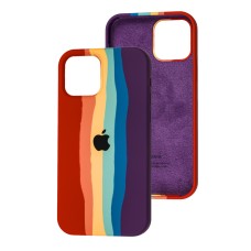 Чохол для iPhone 12 / 12 Pro Silicone Full rainbow pride