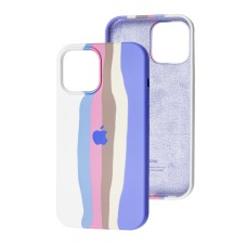 Чохол для iPhone 12 Pro Max Silicone Full rainbow purple