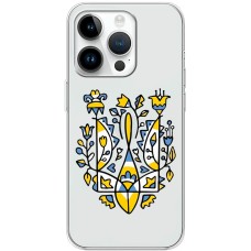 Чохол для iPhone 15 Pro MixCase патріотичні герб із квітів