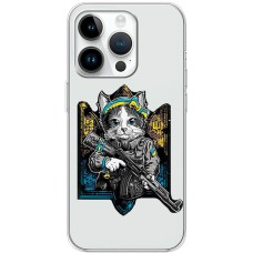 Чохол для iPhone 15 Pro MixCase патріотичні кіт захисник