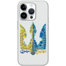 Чохол для iPhone 15 Pro MixCase патріотичні герб візерунок