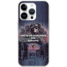 Чохол для iPhone 15 Pro MixCase патріотичні захисники Маріуполя