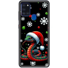 Чохол для Samsung Galaxy A21s (A217) MixCase Новий рік 2025 новорічна змія
