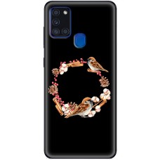 Чохол для Samsung Galaxy A21s (A217) MixCase Новий рік 2025 птахи у новий рік