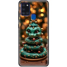 Чохол для Samsung Galaxy A21s (A217) MixCase Новий рік 2025 ялинка змія