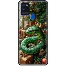 Чохол для Samsung Galaxy A21s (A217) MixCase Новий рік 2025 ялинка та змія