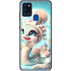 Чохол для Samsung Galaxy A21s (A217) MixCase Новий рік 2025 мила змійка