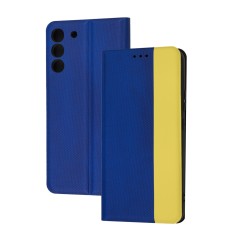 Чохол книжка UA для Samsung Galaxy S22+ (S906) жовто-блакитний