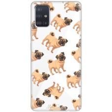 Чохол для Samsung Galaxy A51 (A515) Mixcase мопси