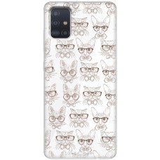 Чохол для Samsung Galaxy A51 (A515) Mixcase кіт в окулярах