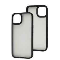 Чохол для iPhone 13 Shadow Matte Metal Buttons чорний