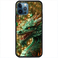 Чохол для iPhone 13 Pro MixCase Новий рік green Dragon