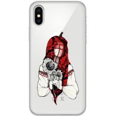 Чохол для iPhone X / Xs MixCase патріотичні сумна українка