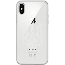 Чохол для iPhone X / Xs MixCase патріотичні білий тризуб