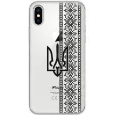 Чохол для iPhone X / Xs MixCase патріотичні орнамент тризуба і вишиванки 